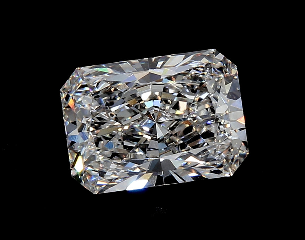 2.26 Carat Radiant Lab Diamond with  Cut Diamond in 14KT  view 1
