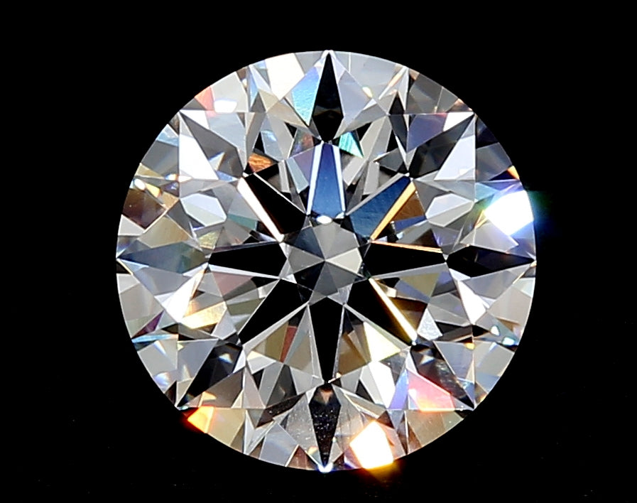 2.77 Carat Round Lab Diamond with  Cut Diamond in 14KT  view 1
