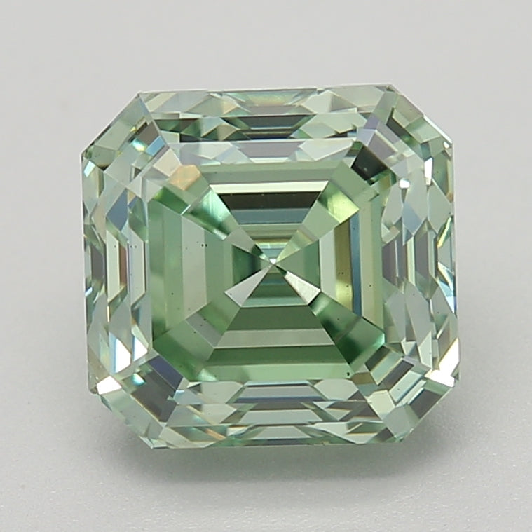 1.56 Carat Emerald Lab Diamond with  Cut Diamond in 14KT  view 1
