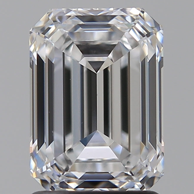 2.02 Carat Emerald Lab Diamond with  Cut Diamond in 14KT  view 1
