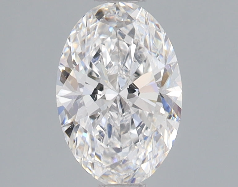 0.93 Carat Oval Lab Diamond with  Cut Diamond in 14KT  view 1
