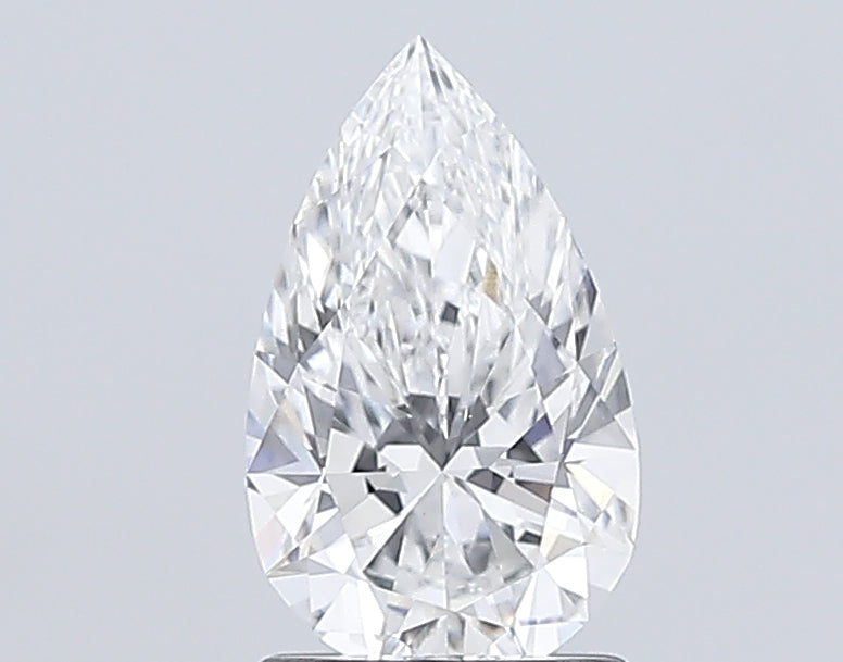 1.51 Carat Pear Lab Diamond with  Cut Diamond in 14KT  view 1
