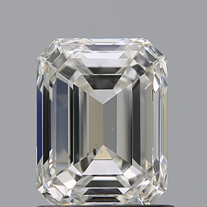 1.23 Carat Emerald Natural Diamond with  Cut Diamond in 14KT  view 1
