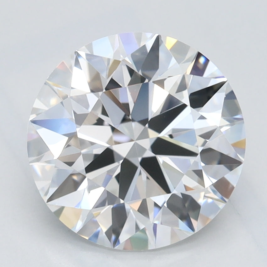 2.1 Carat Round Lab Diamond with  Cut Diamond in 14KT  view 1
