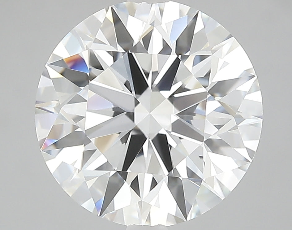 4.63 Carat Round Lab Diamond with  Cut Diamond in 14KT  view 1
