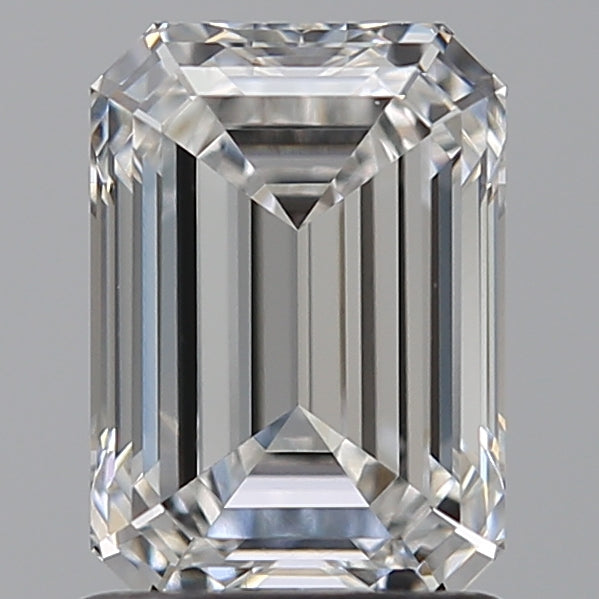 1.53 Carat Emerald Lab Diamond with  Cut Diamond in 14KT  view 1
