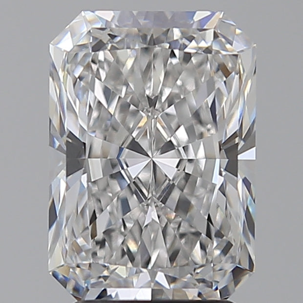 3.08 Carat Radiant Lab Diamond with  Cut Diamond in 14KT  view 1
