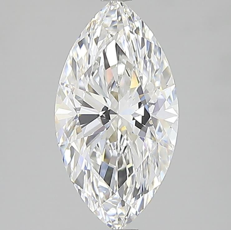 3.01 Carat Marquise Lab Diamond with  Cut Diamond in 14KT  view 1
