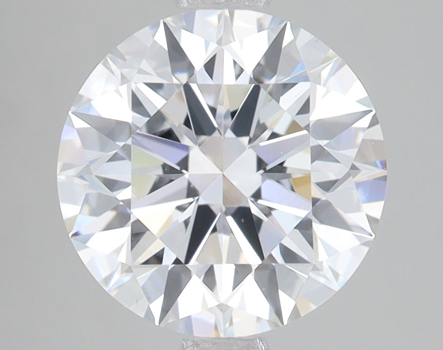 3.0 Carat Round Lab Diamond with  Cut Diamond in 14KT  view 1
