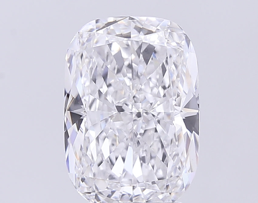 4.33 Carat Cushion Lab Diamond with  Cut Diamond in 14KT  view 1
