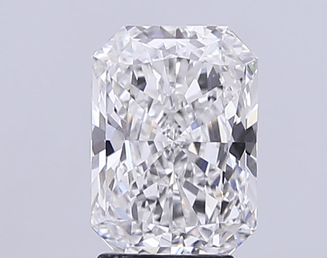 3.04 Carat Radiant Lab Diamond with  Cut Diamond in 14KT  view 1

