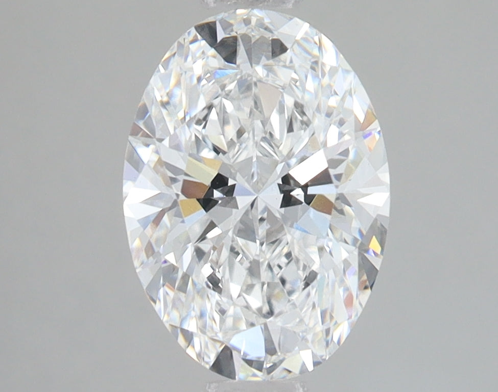 2.01 Carat Oval Lab Diamond with  Cut Diamond in 14KT  view 1
