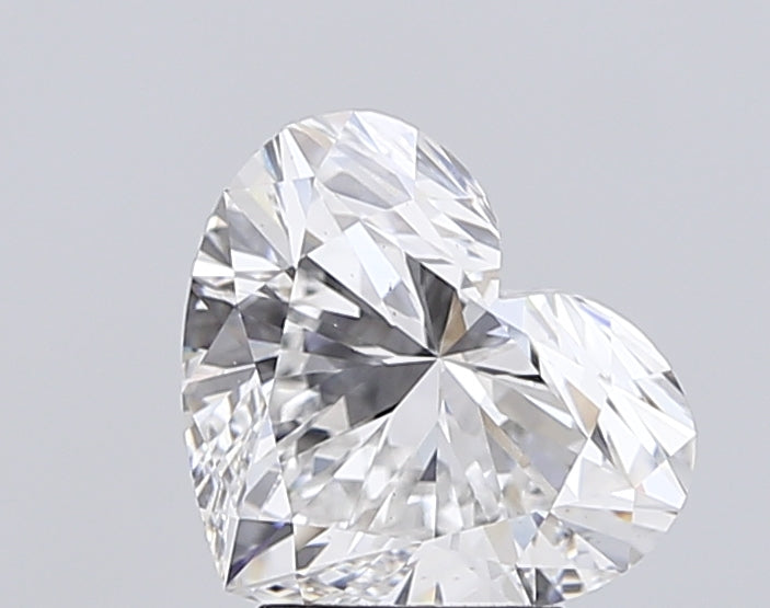 3.5 Carat Heart Lab Diamond with  Cut Diamond in 14KT  view 1
