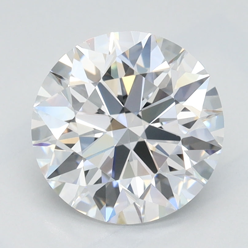 1.61 Carat Round Lab Diamond with  Cut Diamond in 14KT  view 1
