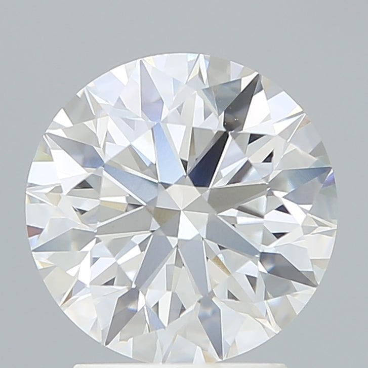 2.55 Carat Round Lab Diamond with  Cut Diamond in 14KT  view 1
