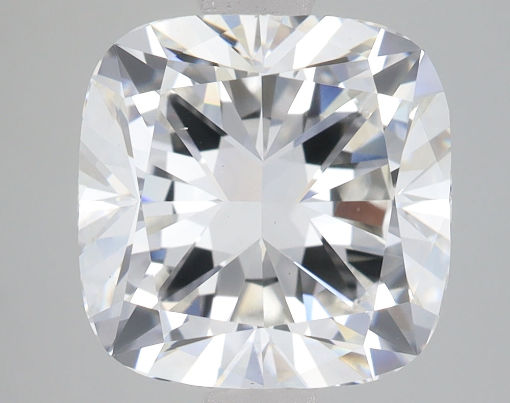 4.0 Carat Cushion Lab Diamond with  Cut Diamond in 14KT  view 1
