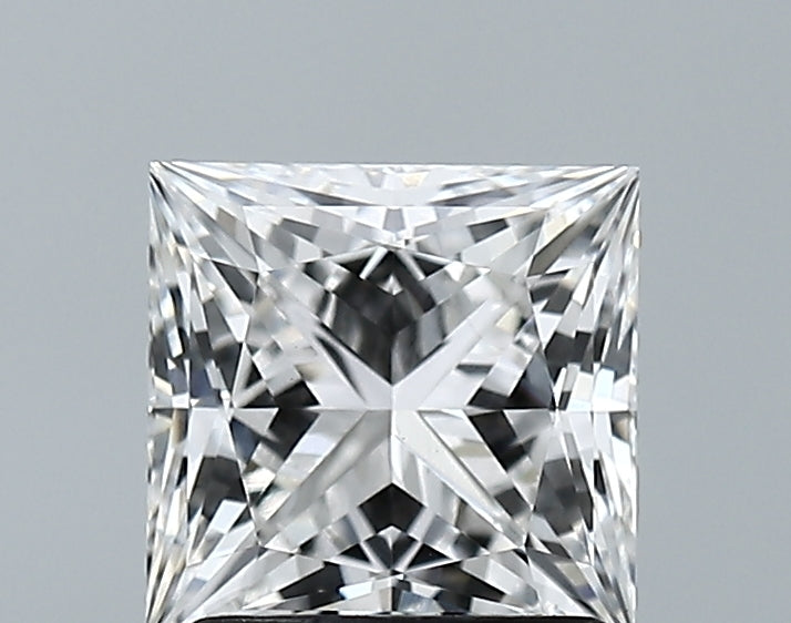 1.73 Carat Princess Lab Diamond with  Cut Diamond in 14KT  view 1
