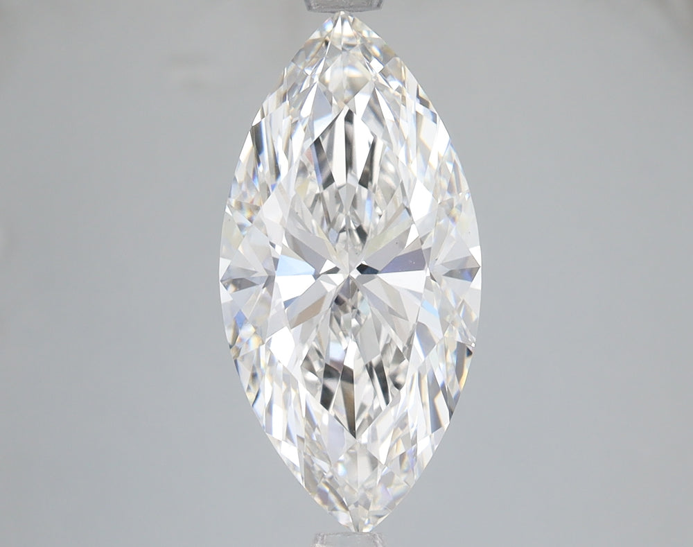 3.56 Carat Marquise Lab Diamond with  Cut Diamond in 14KT  view 1
