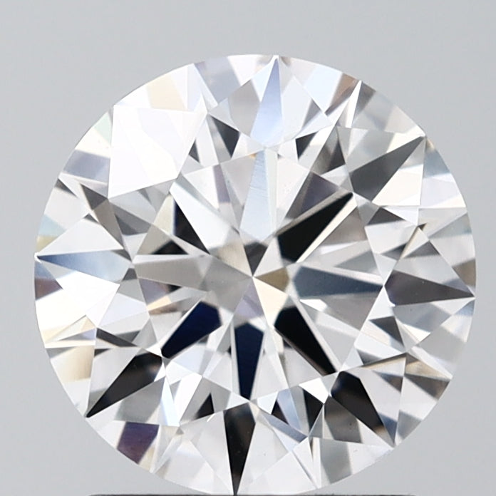 1.5 Carat Round Lab Diamond with  Cut Diamond in 14KT  view 1
