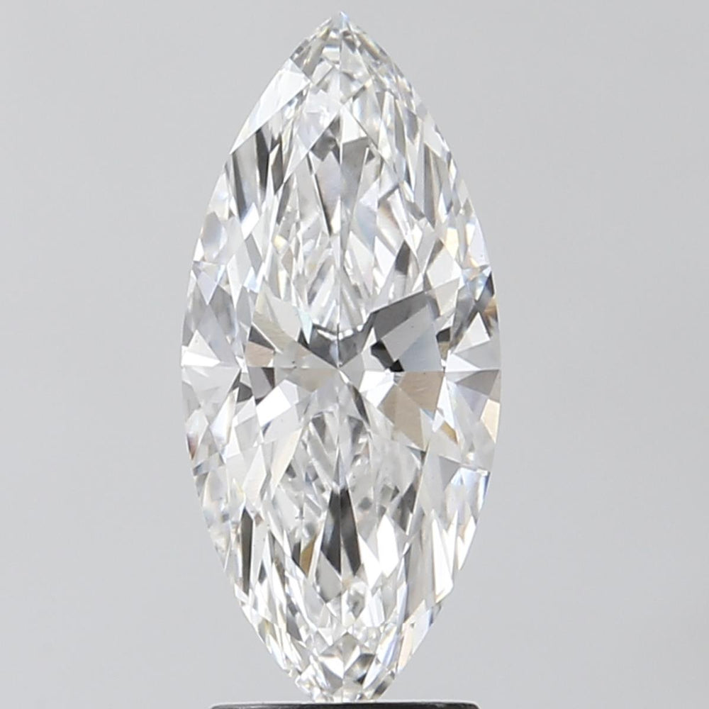 2.34 Carat Marquise Lab Diamond with  Cut Diamond in 14KT  view 1
