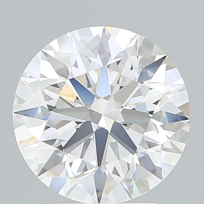 3.16 Carat Round Lab Diamond with  Cut Diamond in 14KT  view 1
