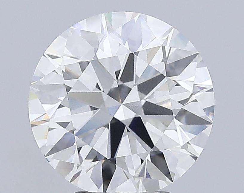 5.55 Carat Round Lab Diamond with  Cut Diamond in 14KT  view 1
