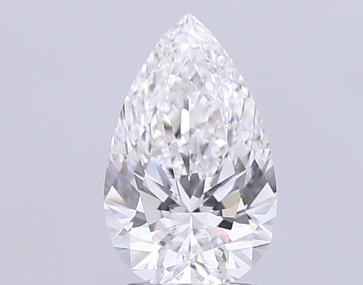 3.03 Carat Pear Lab Diamond with  Cut Diamond in 14KT  view 1
