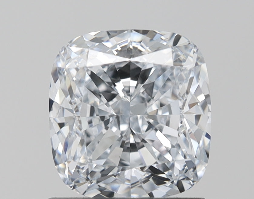 1.37 Carat Cushion Lab Diamond with  Cut Diamond in 14KT  view 1
