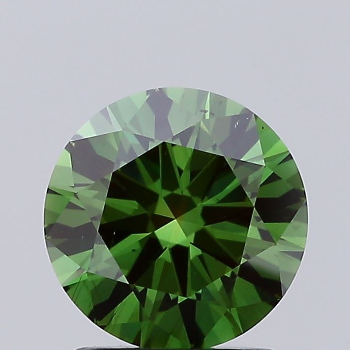 1.51 Carat Round Lab Diamond with  Cut Diamond in 14KT  view 1
