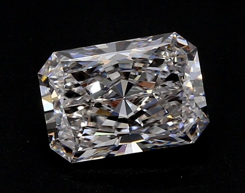 1.0 Carat Radiant Lab Diamond with  Cut Diamond in 14KT  view 1
