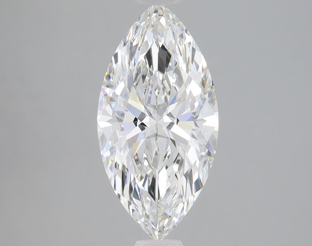 2.01 Carat Marquise Lab Diamond with  Cut Diamond in 14KT  view 1
