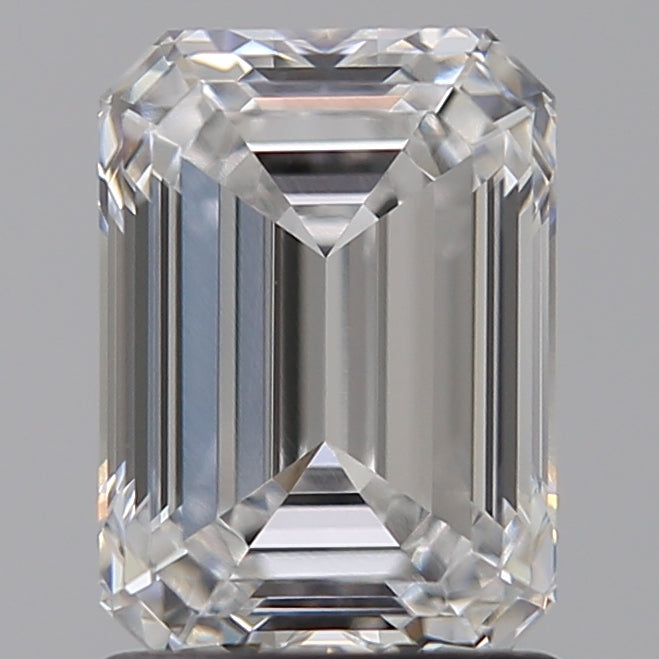 1.59 Carat Emerald Lab Diamond with  Cut Diamond in 14KT  view 1
