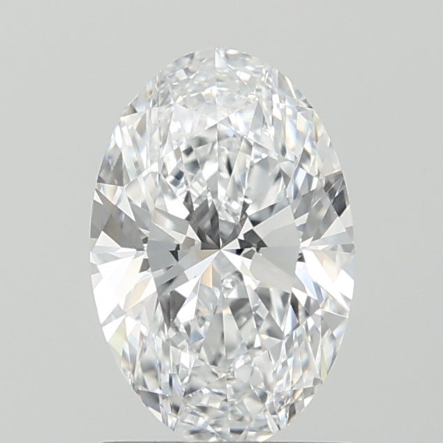 1.36 Carat Oval Lab Diamond with  Cut Diamond in 14KT  view 1
