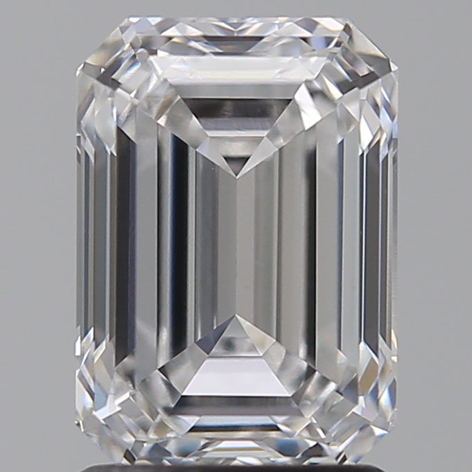 2.08 Carat Emerald Lab Diamond with  Cut Diamond in 14KT  view 1
