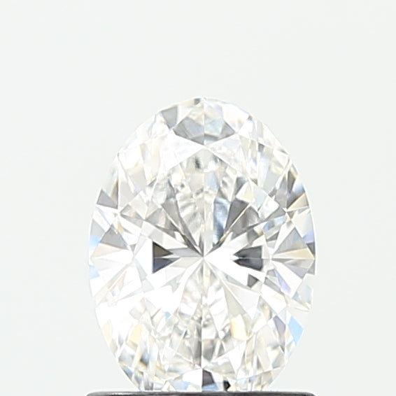 1.01 Carat Oval Lab Diamond with  Cut Diamond in 14KT  view 1
