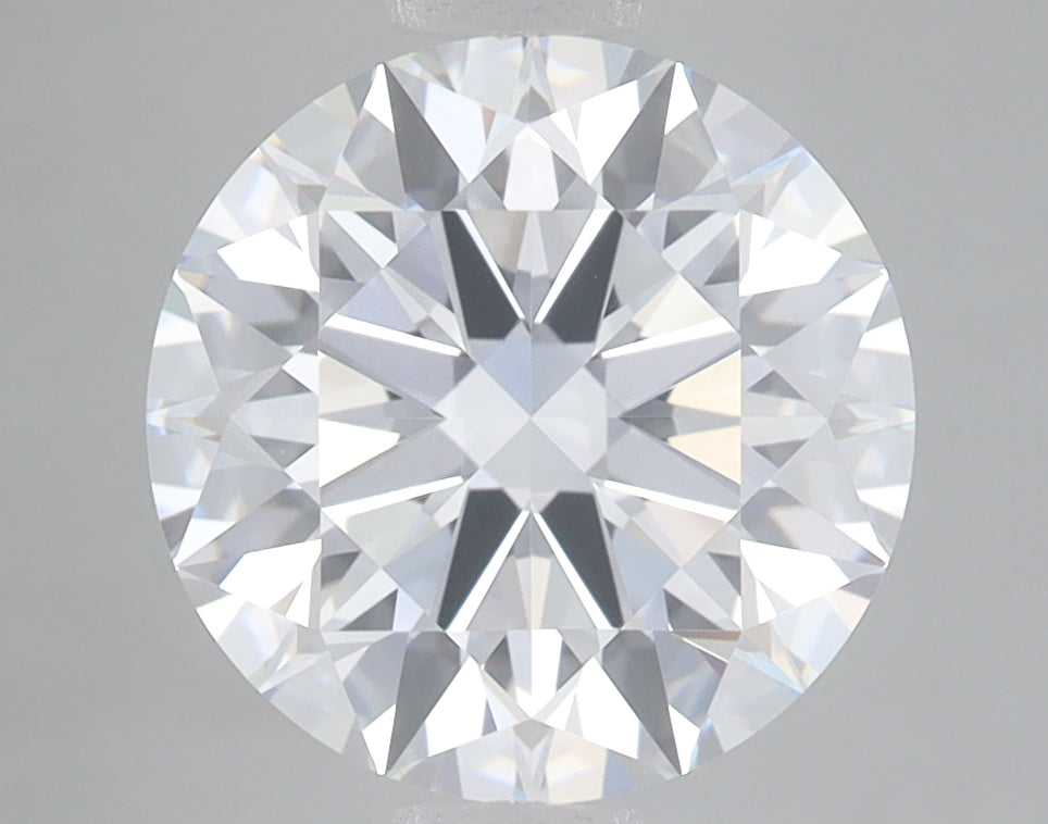 3.51 Carat Round Lab Diamond with  Cut Diamond in 14KT  view 1
