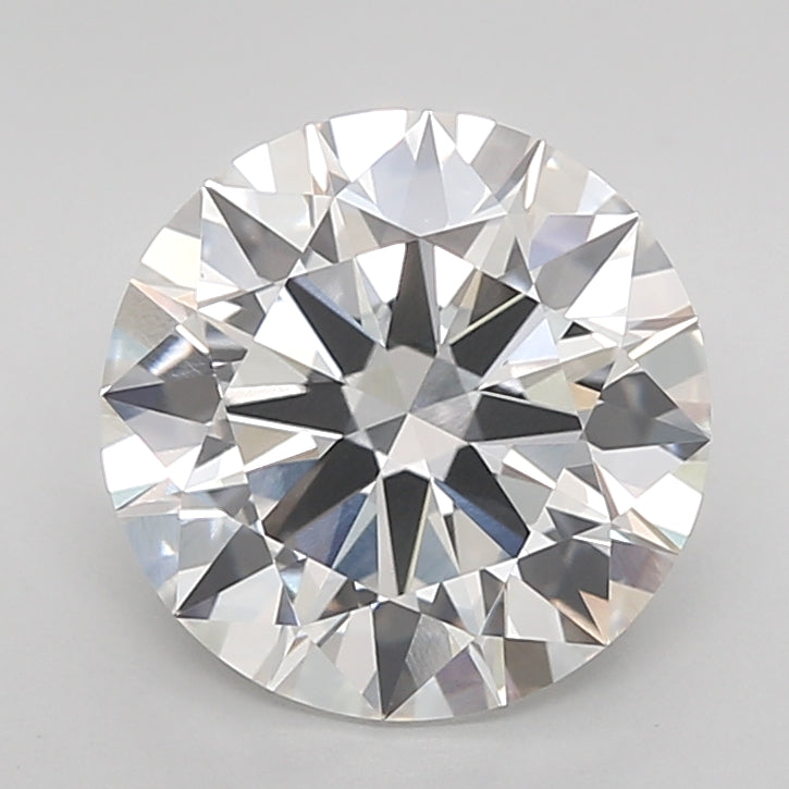 3.0 Carat Round Lab Diamond with  Cut Diamond in 14KT  view 1
