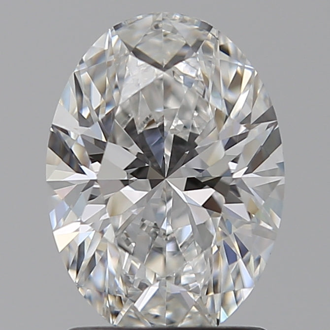 1.56 Carat Oval Lab Diamond with  Cut Diamond in 14KT  view 1
