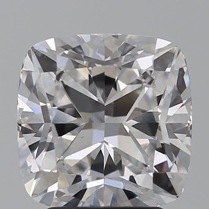 3.04 Carat Cushion Lab Diamond with  Cut Diamond in 14KT  view 1
