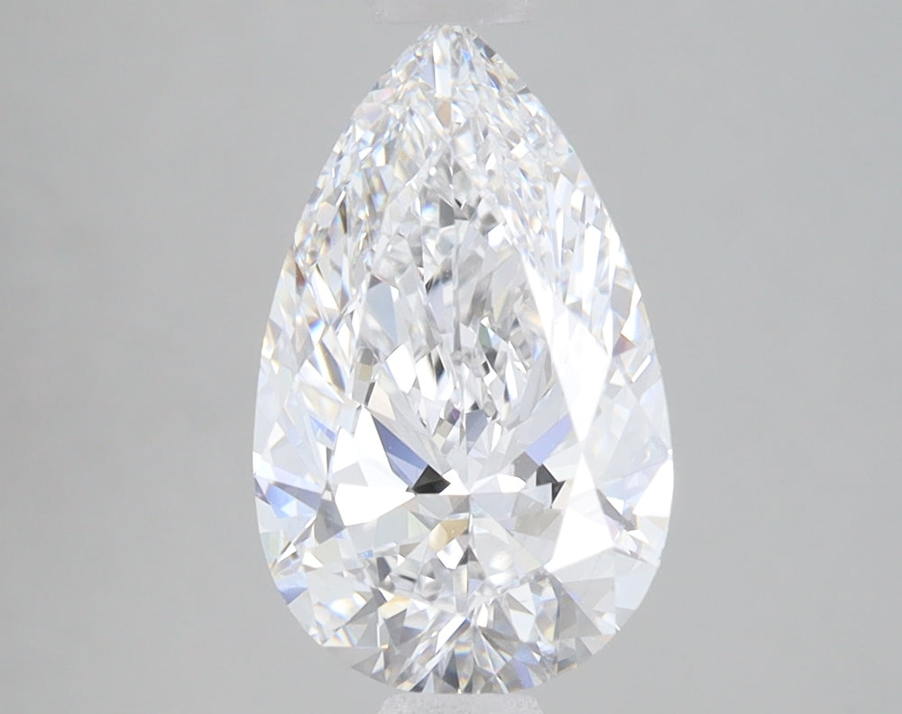 2.31 Carat Pear Lab Diamond with  Cut Diamond in 14KT  view 1
