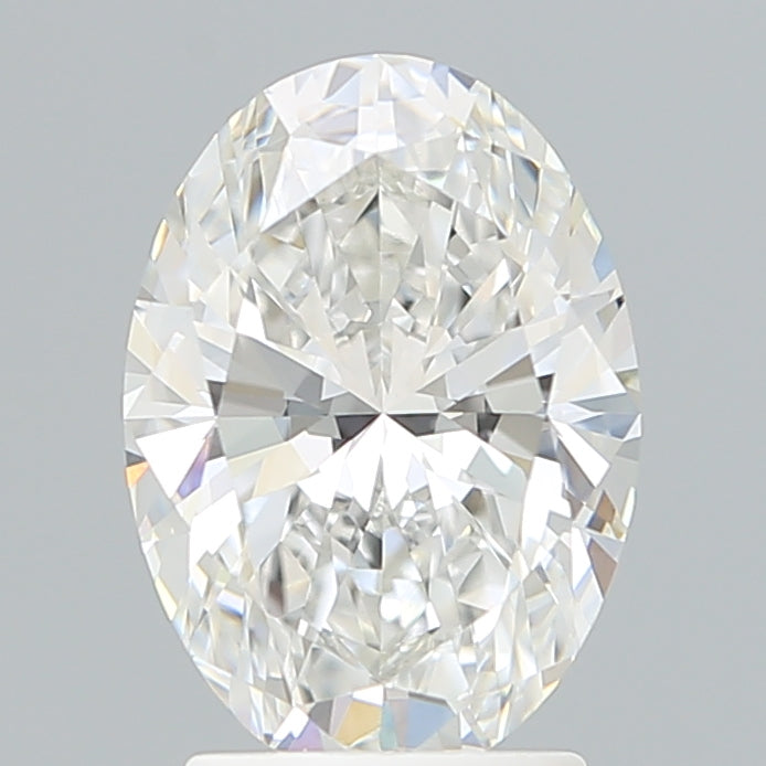 2.51 Carat Oval Lab Diamond with  Cut Diamond in 14KT  view 1
