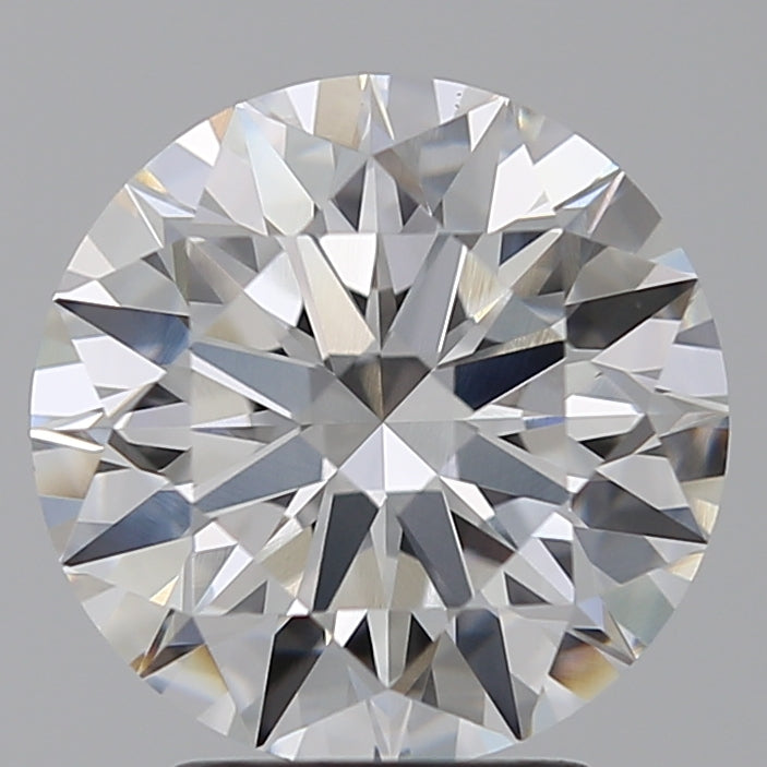 3.06 Carat Round Lab Diamond with  Cut Diamond in 14KT  view 1
