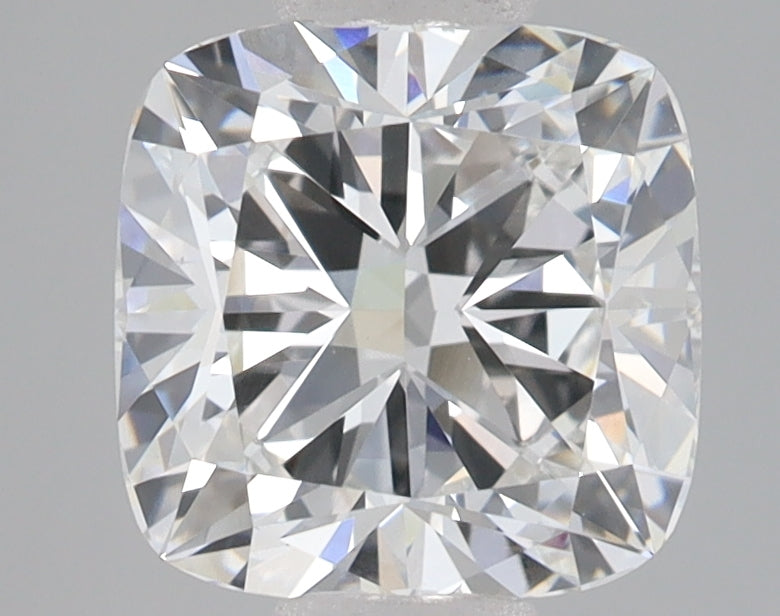 2.58 Carat Cushion Lab Diamond with  Cut Diamond in 14KT  view 1
