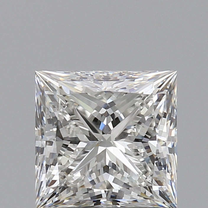 1.0 Carat Princess Natural Diamond with  Cut Diamond in 14KT  view 1
