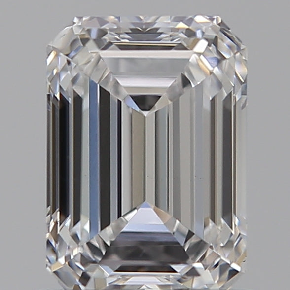 1.07 Carat Emerald Lab Diamond with  Cut Diamond in 14KT  view 1
