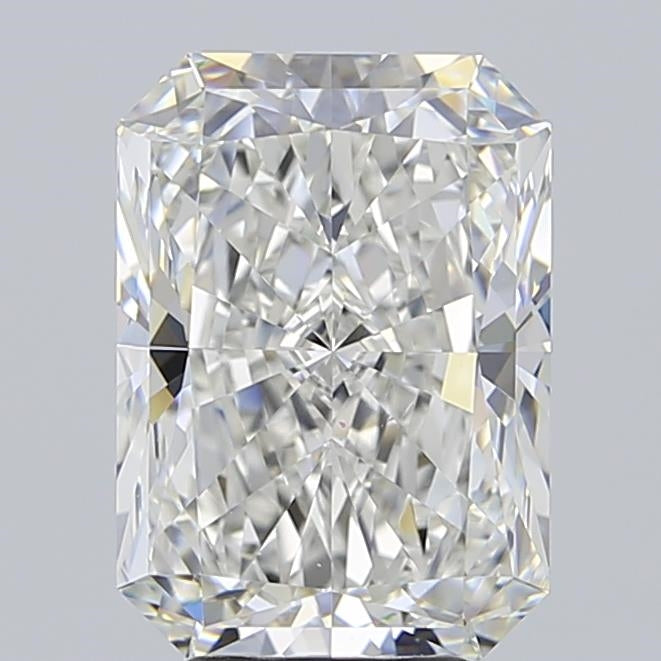 4.84 Carat Radiant Lab Diamond with  Cut Diamond in 14KT  view 1

