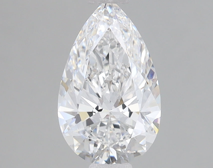 1.08 Carat Pear Lab Diamond with  Cut Diamond in 14KT  view 1
