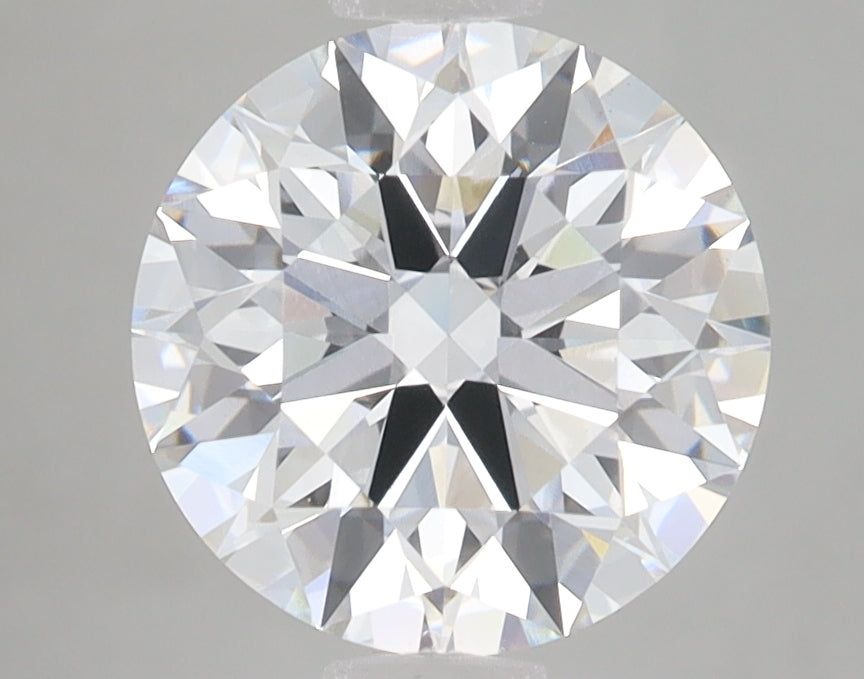 2.57 Carat Round Lab Diamond with  Cut Diamond in 14KT  view 1
