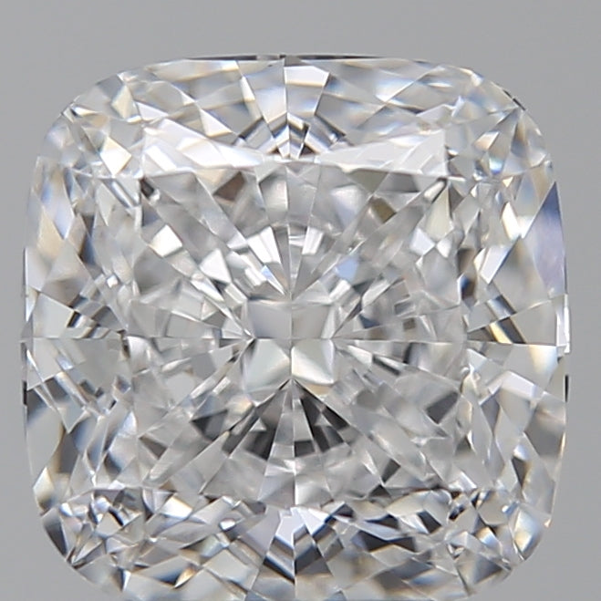 3.56 Carat Cushion Lab Diamond with  Cut Diamond in 14KT  view 1
