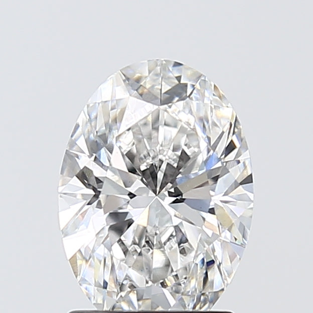 1.67 Carat Oval Lab Diamond with  Cut Diamond in 14KT  view 1
